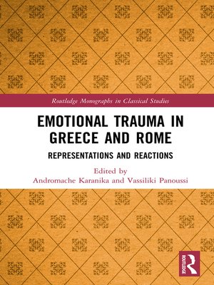 cover image of Emotional Trauma in Greece and Rome